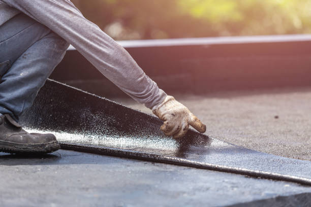 Professional Waterproofing technician working in Coloma, WI